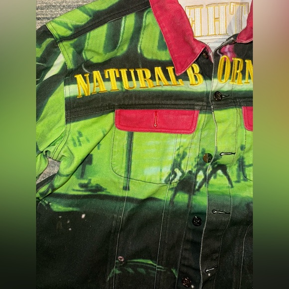 Roam the Halls “Natural Born Killers” Denim Jacket - Size XL - Picture 6 of 9